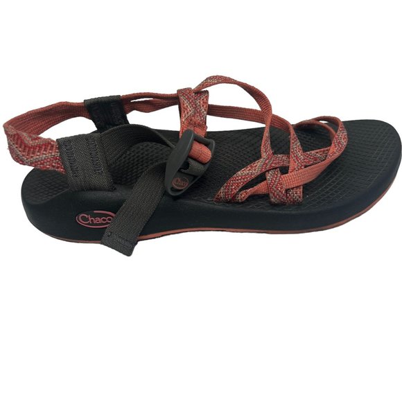 Chaco Women's‎ ZCloud Sport Sandal Orange Gray Size 9 - Picture 4 of 7